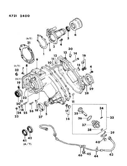 1984 Dodge Ram 50 Case & Miscellaneous Parts Diagram 2 - Thumbnail