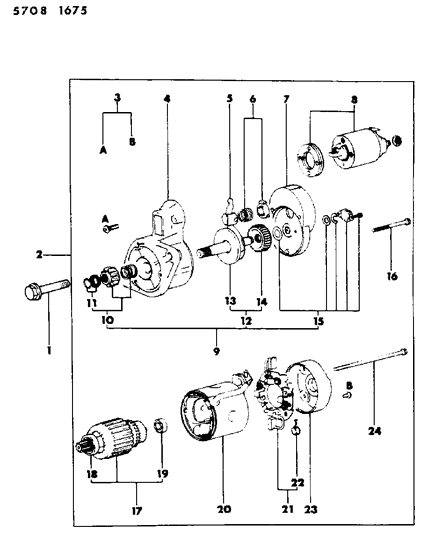 1985 Dodge Ram 50 Starter Diagram 3 - Thumbnail