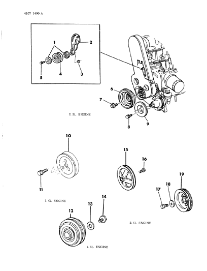 1984 Dodge Rampage Bolt, W/Washer, Cover To Flywheel, M8X1.25X20 Diagram for 6500350