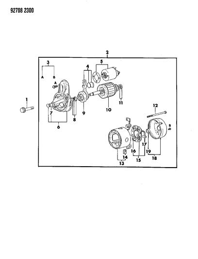 1994 Dodge Colt Starter Diagram 2 - Thumbnail