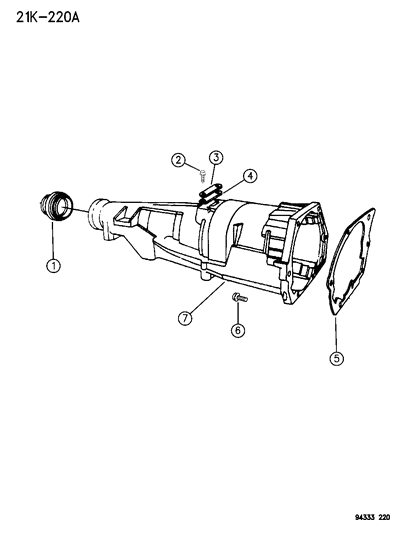 1996 Dodge Ram 2500 Extension - Automatic Transmission Diagram 2 - Thumbnail