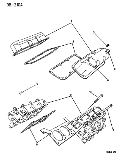 1994 Dodge Caravan Cylinder Head Diagram 3 - Thumbnail
