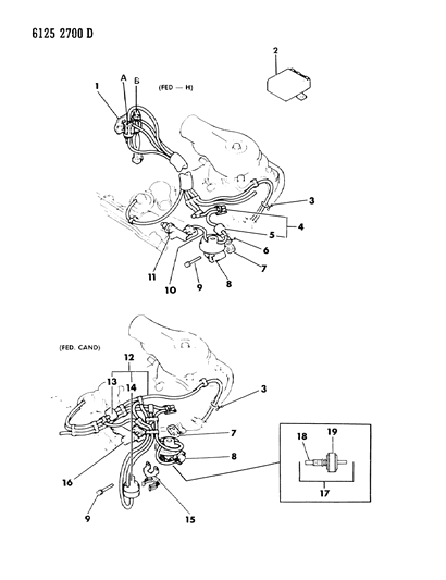 1986 Chrysler LeBaron Base EGR System Diagram 5 - Thumbnail