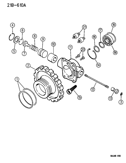 1994 Jeep Wrangler Weight Kit Transmission Governor Diagram for 4617883