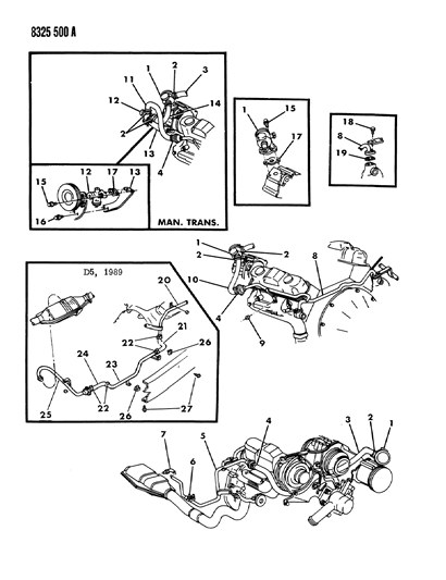 1989 Dodge D150 Air Pump Tubing Diagram 2 - Thumbnail
