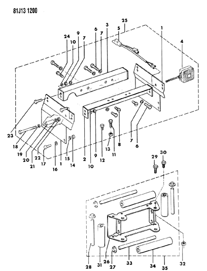 1986 Jeep Wrangler Winch Mounting Diagram 2 - Thumbnail