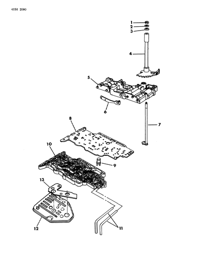 1984 Dodge Rampage Valve Body Diagram 1 - Thumbnail