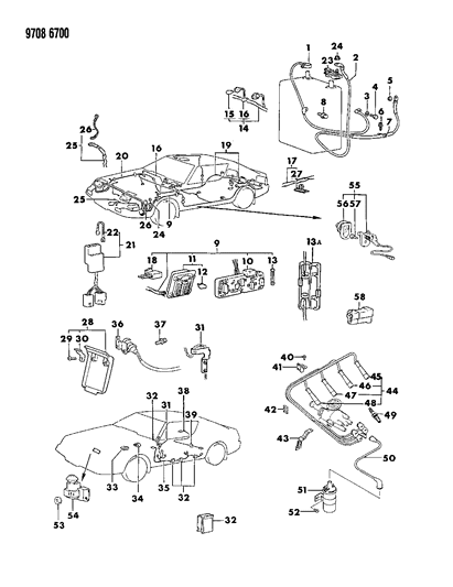 1989 Chrysler Conquest Screw, Tapping Diagram for MF453015