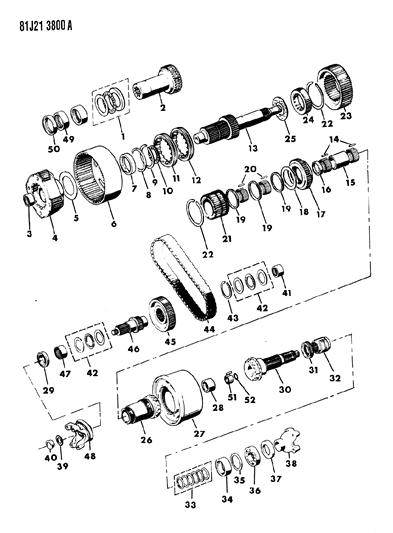 1986 Jeep Comanche Gear Train Diagram 5 - Thumbnail