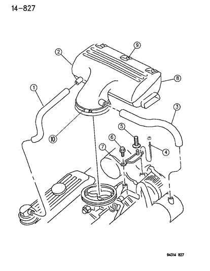 1996 Dodge Ram 3500 Tube Diagram for 53030432