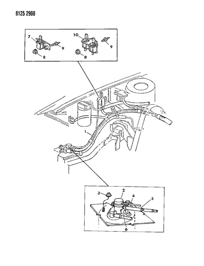 1988 Chrysler New Yorker Base Model Vapor Canister Diagram 1 - Thumbnail