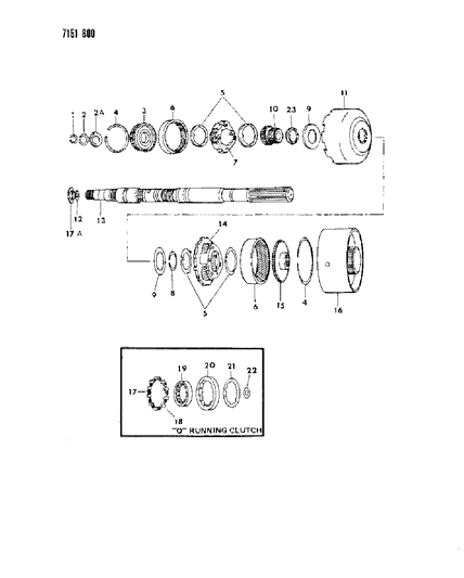 1987 Dodge Diplomat Gear Train & Output Shaft Diagram 2 - Thumbnail