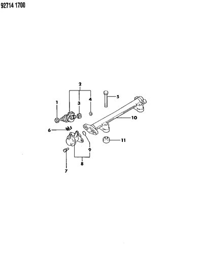 1992 Dodge Colt Fuel Rail & Related Parts Diagram 2 - Thumbnail