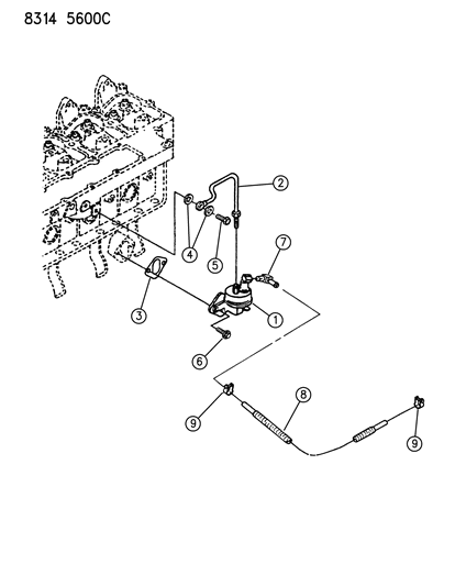 1989 Dodge D150 Fuel Pump Diagram 2 - Thumbnail