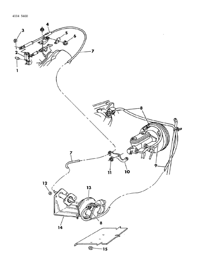 1984 Dodge Diplomat Speed Control Diagram 1 - Thumbnail