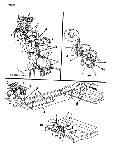 1985 Chrysler Executive Limousine Fuel Line Diagram 1 - Thumbnail