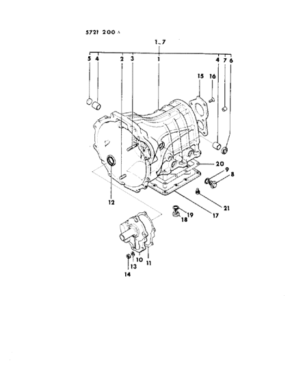 1986 Dodge Ram 50 Case & Miscellaneous Parts Diagram 1 - Thumbnail