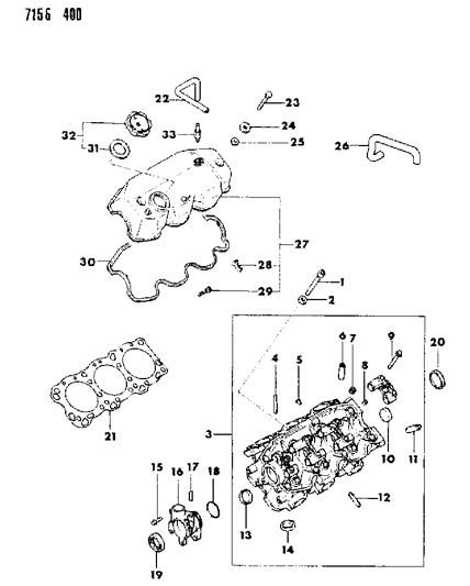 1987 Dodge Caravan Cylinder Head Diagram 4 - Thumbnail