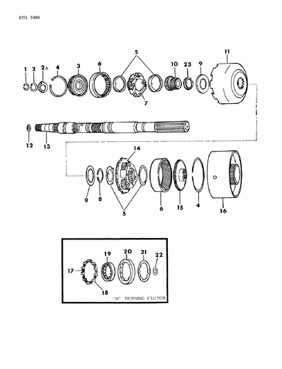 1984 Dodge Ram Wagon Gear Train & Output Shaft Diagram 2 - Thumbnail