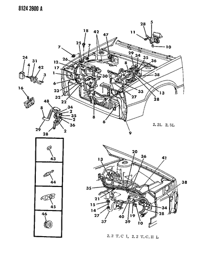 1988 Dodge Lancer Strap, A/C Suction & Liquid Mounting To Filter Drier Diagram for 6015945
