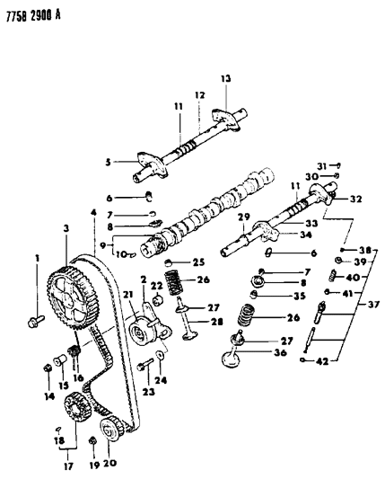 1988 Dodge Colt Camshaft & Valves Diagram 4 - Thumbnail