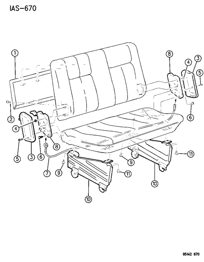 1995 Dodge Caravan Child Seat Diagram 1 - Thumbnail