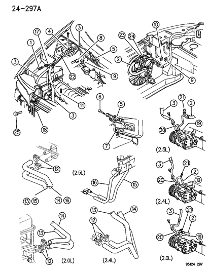 1995 Dodge Stratus Tube Assembly, Heater Diagram for 5264651