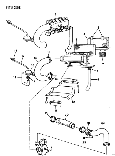 1991 Chrysler LeBaron Sedan Air Cleaner Diagram 2 - Thumbnail