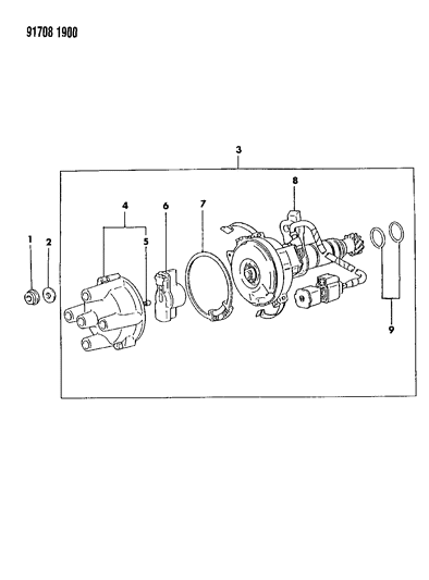 1991 Dodge Ram 50 Distributor Diagram 1 - Thumbnail