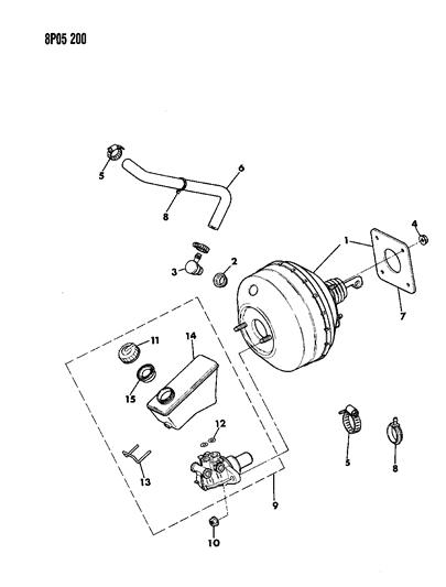 1992 Dodge Monaco Check Valve Diagram for 4584098
