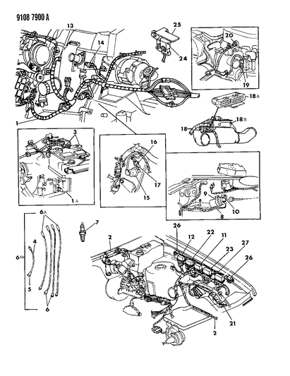 1989 Dodge Grand Caravan Control Module Diagram for R4773108
