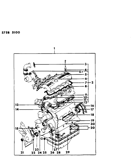 1986 Dodge Colt Engine Gasket Sets Diagram 4 - Thumbnail