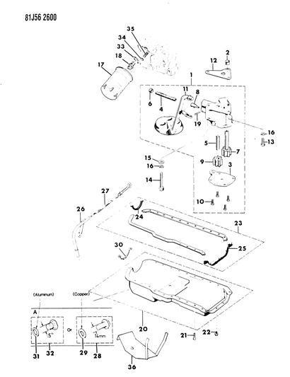 1986 Jeep J20 Engine Oiling Diagram 1 - Thumbnail