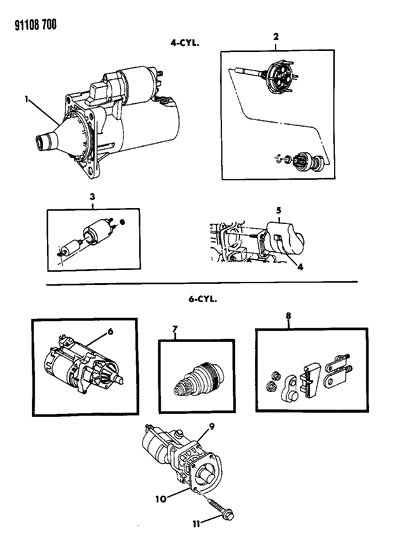 1991 Dodge Shadow Drive Diagram for 5234963