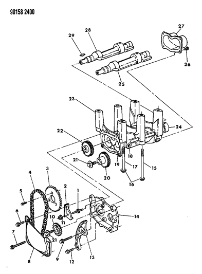 1990 Chrysler New Yorker Base Model Balance Shafts Diagram