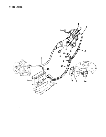1991 Chrysler LeBaron GTC Speed Control Diagram 3 - Thumbnail