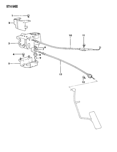 1989 Dodge Raider Speed Control Diagram 1 - Thumbnail