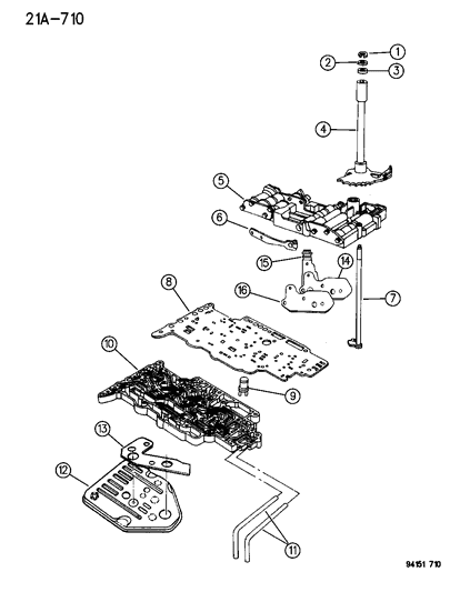 1994 Dodge Shadow Valve Body Diagram 1 - Thumbnail