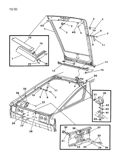 1985 Dodge Daytona Gasket, Lock Cylinder Mounting Diagram for 3695321