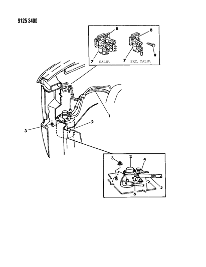 1989 Dodge Caravan Vapor Canister Diagram 1 - Thumbnail