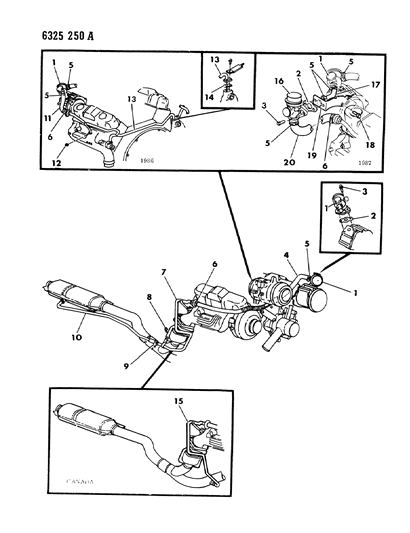 1987 Dodge Dakota Air Pump Tubing Diagram 2 - Thumbnail