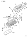 Chrysler Cirrus Cylinder Head Diagram - MD311707