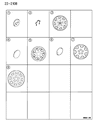 1996 Dodge Avenger Wheel Cover Diagram - MB751726