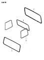 1986 Jeep Wrangler Weather Strip Diagram - J5453949