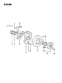 Dodge Colt Brake Disc Diagram - MB618734