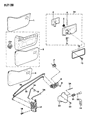 1993 Jeep Wrangler Door Latch Assembly Diagram - 55025606