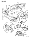 Dodge Ram 3500 Hood Hinge Diagram - 55076271