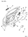 1997 Dodge Stratus Door Handle Diagram - FJ93RX8