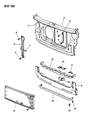 1990 Dodge Caravan Grille Diagram - 4515054