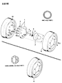 Jeep Wheel Bearing Dust Cap Diagram - J5362142